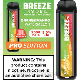 Breeze Disposable Vape - Breeze Pro 2000 bocanadas sandia mango naranja 2JJR19